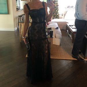 alexis kieran lace bustier cocktail dress